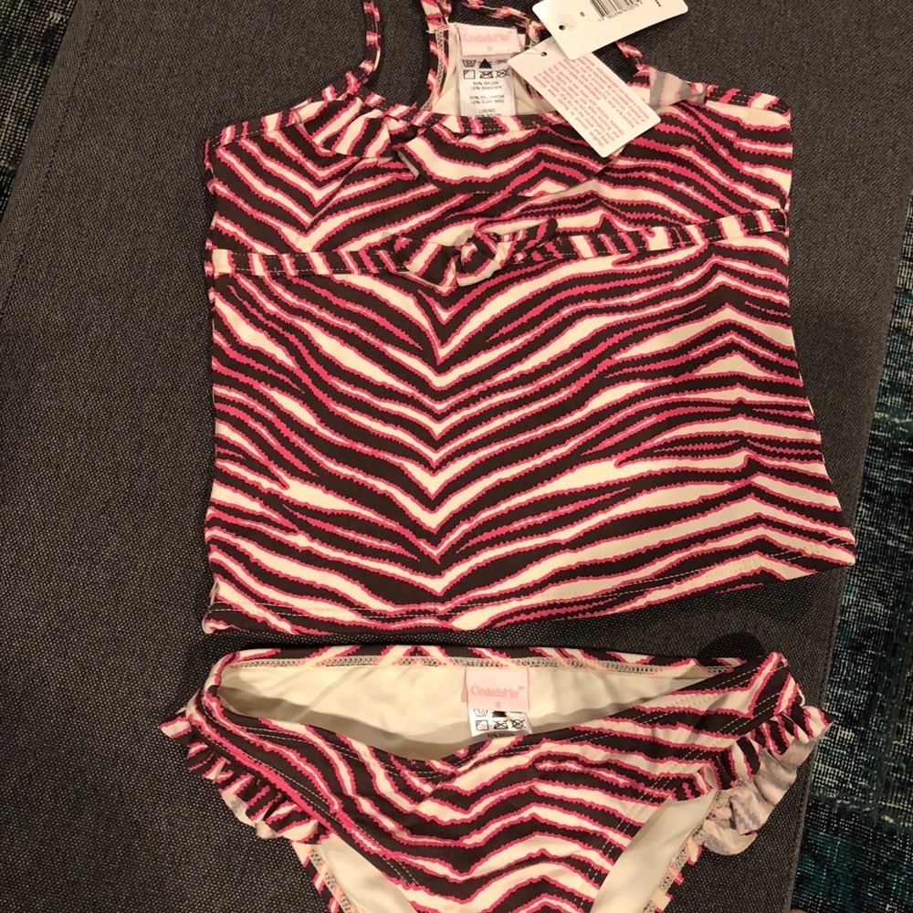 Girls OndadeMar NWT 🦓 2 piece bathing suit 👙